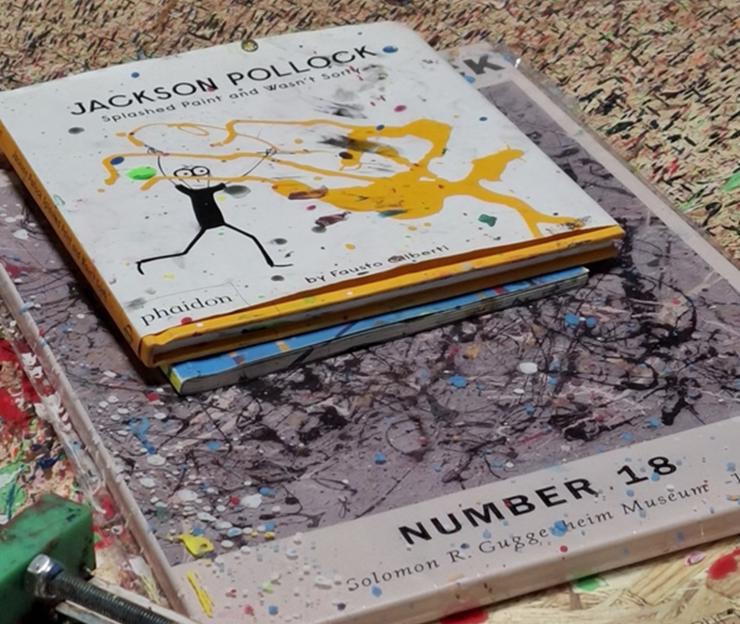 Mokinių tarybos nariai lankėsi veiksmo tapybos studijoje