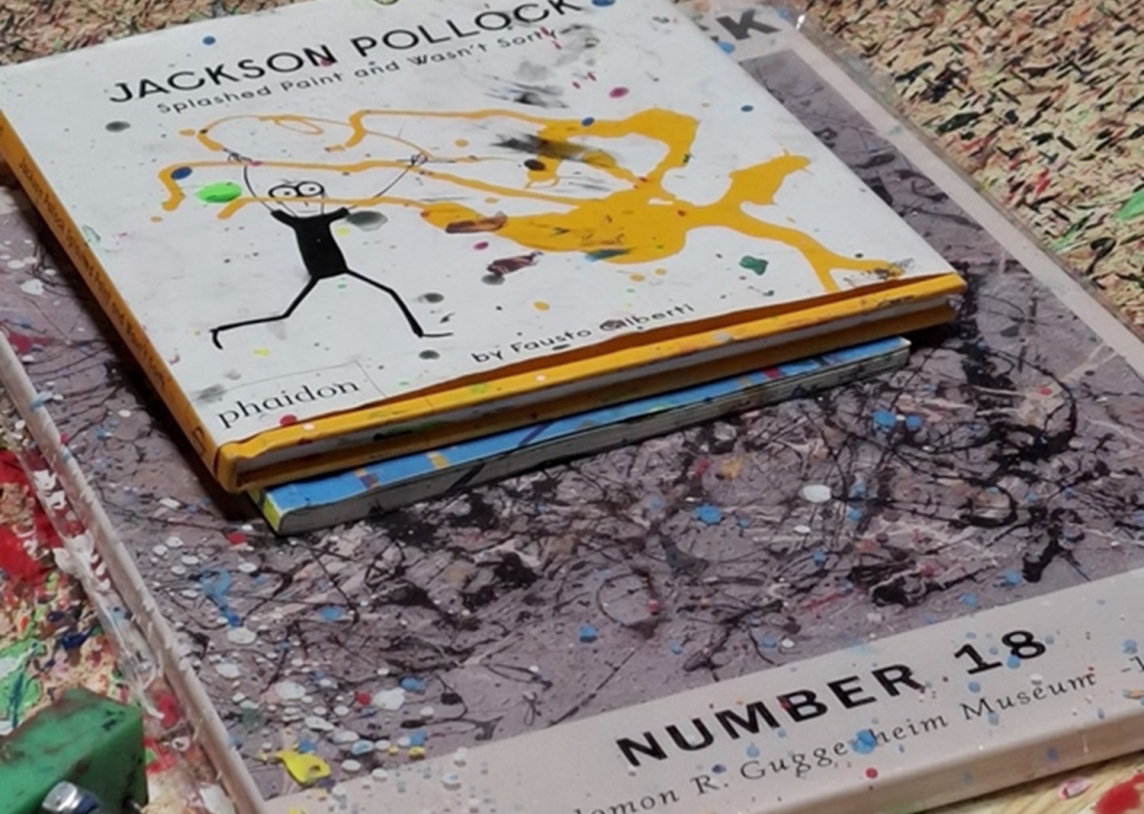 Mokinių tarybos nariai lankėsi veiksmo tapybos studijoje