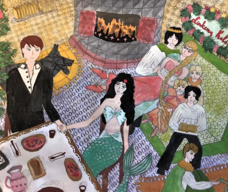 Tarptautinis nuotolinis mokinių meninės kūrybos konkursas „DZIDELI DZYVAI, KALĖDA“