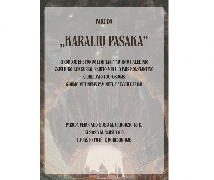 TARPTAUTINIS KALĖDINIO ŽAISLIUKO KONKURSO „KARALIŲ PASAKA“ PARODA