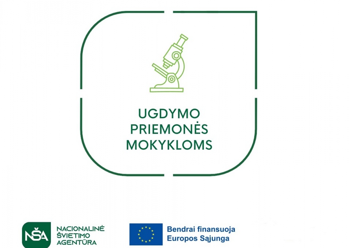 Gimnazija dalyvauja projekte „Ugdymo priemonės mokykloms“ Nr. 10-063-P-0001